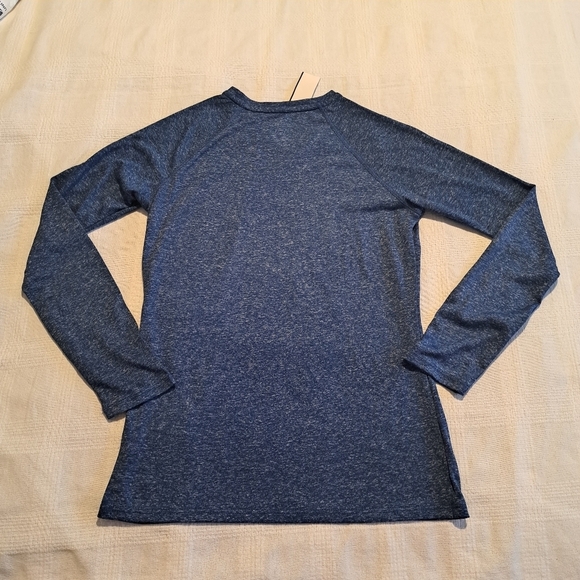 Adidas women's size XS Climalite long sleeved blue shirt, new - Picture 4 of 5